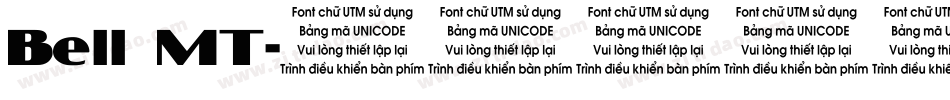 Bell MT字体转换